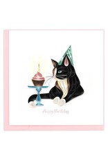 Trade roots Happy Birthday Cat Quilling Card