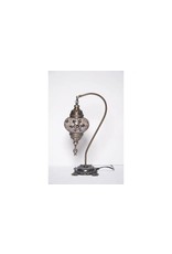 Trade roots Swan Neck Mosaic Glass Table Lamp, Turkey
