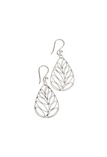 Trade roots Silver Palms Earrings, Indonesia