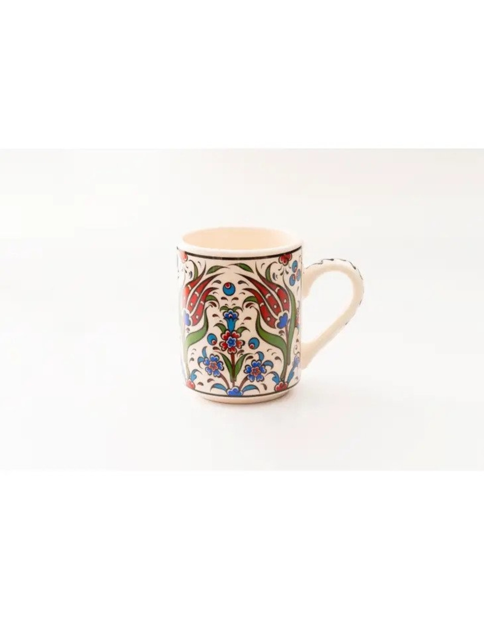 Trade roots Floral Ceramic Coffee, Tea cups/ Drink Mugs, Flower Bouquet and Twin Tulips