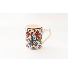 Trade roots Floral Ceramic Coffee, Tea cups/ Drink Mugs, Flower Bouquet and Twin Tulips