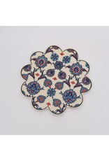 Trade roots Floral Ceramic Trivet  Otto Flower, Turkey