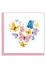 Trade roots Butterfly Heart Quilling Card