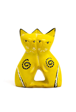 Trade roots Couple/Twin  Soapstone Cat, Kenya