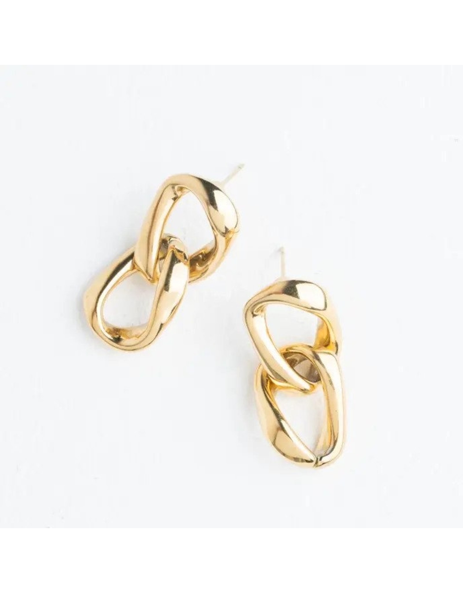 Trade roots Linked Together Earrings in Gold