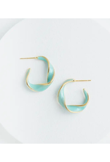 Trade roots With a Twist Hoops in Mint