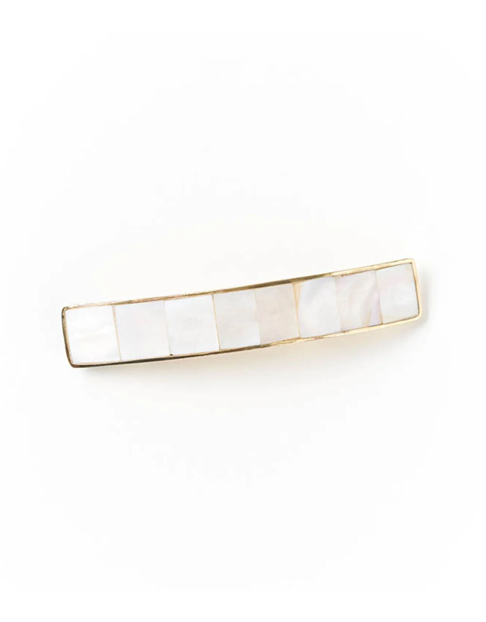 Chitra Mother of Pearl Barrette, Slim, India