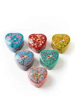 Trade roots Paper Mache Heart Box, SOLD INDIVIDUALLY,  India