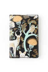 Trade roots Fauna Refillable Recycled Paper and Leather Journal - Brown Wilderness, India