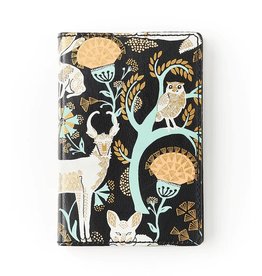 Trade roots Fauna Refillable Recycled Paper and Leather Journal - Brown Wilderness, India