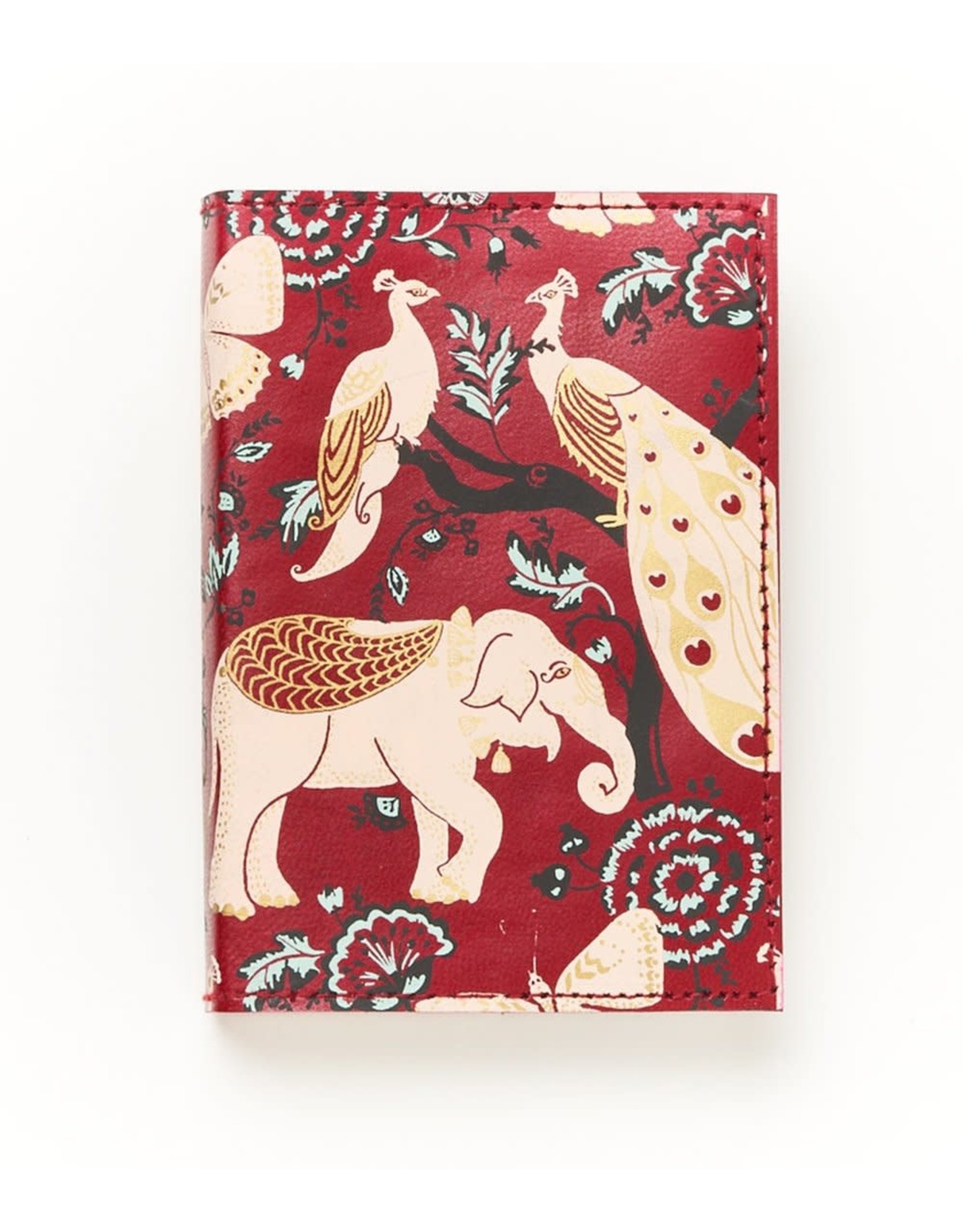 Trade roots Fauna Refillable Leather Journal Red Elephant, India