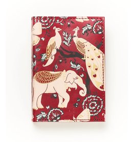 Trade roots Fauna Refillable Leather Journal Red Elephant, India