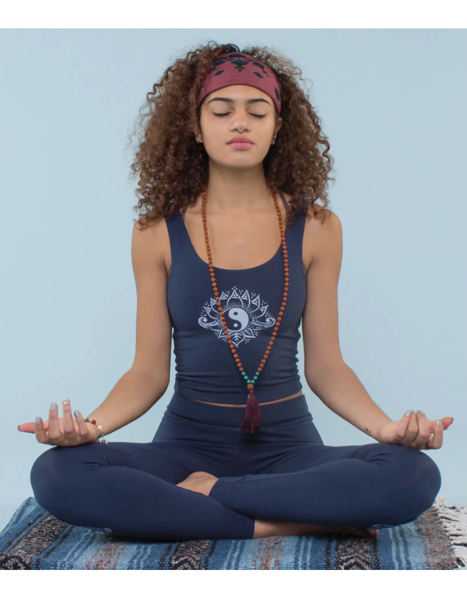 Trade roots Yin Yang Cropped Tank Top