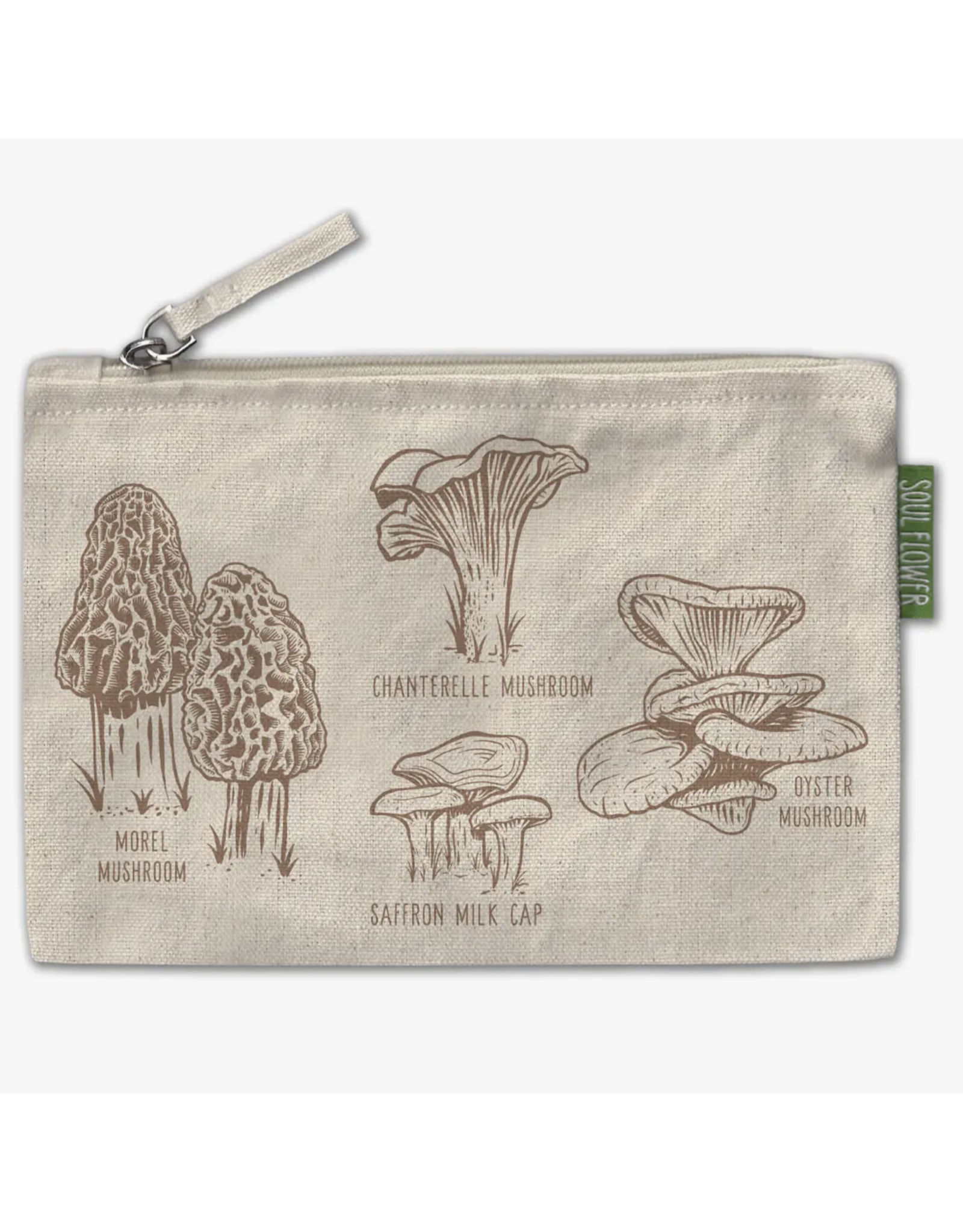 Trade roots Mushroom Botanical Zipper Pouch