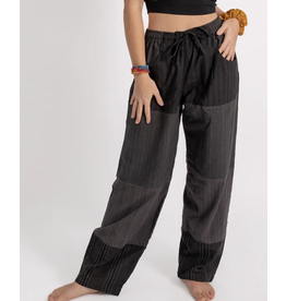 aid Patchwork Pants, Black, Nepal