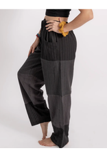 Trade roots Patchwork Pants, Black, Nepal