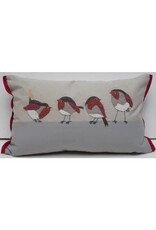 Trade roots Knotty Robbins Pillow, Applique, 12x20", India