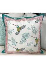 Trade roots Hummingbird Pillow, 18x18", India