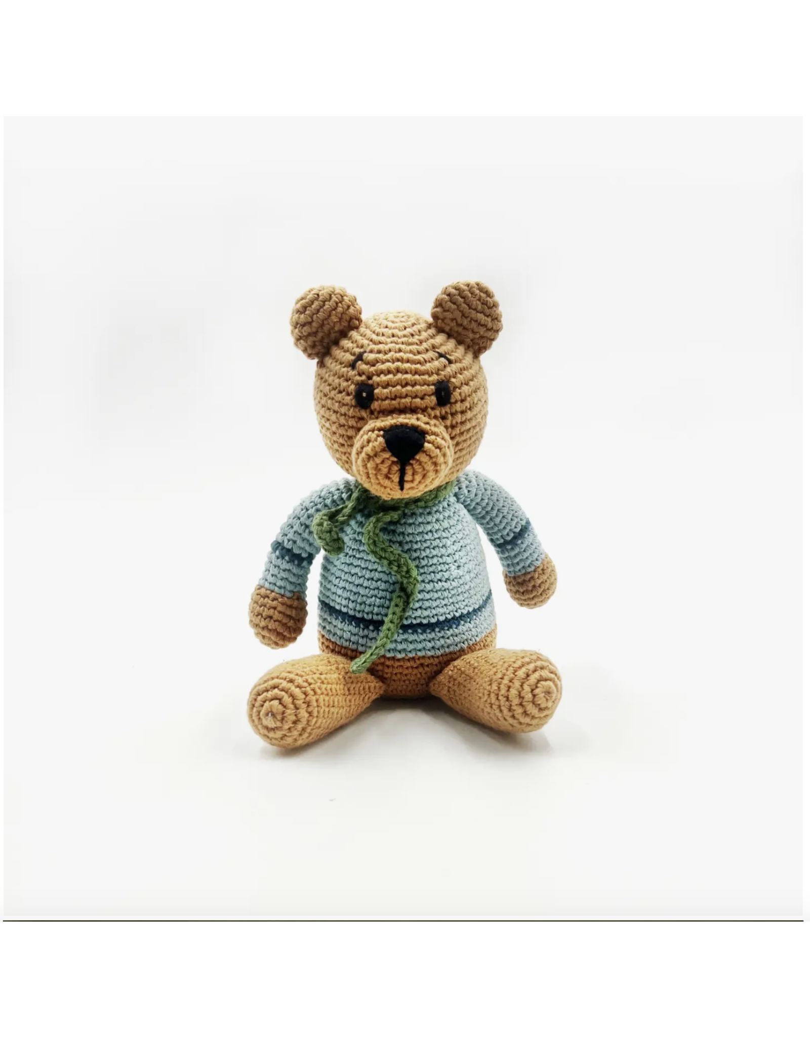 Trade roots Teddy Bear Rattle, Teal, Bangladesh