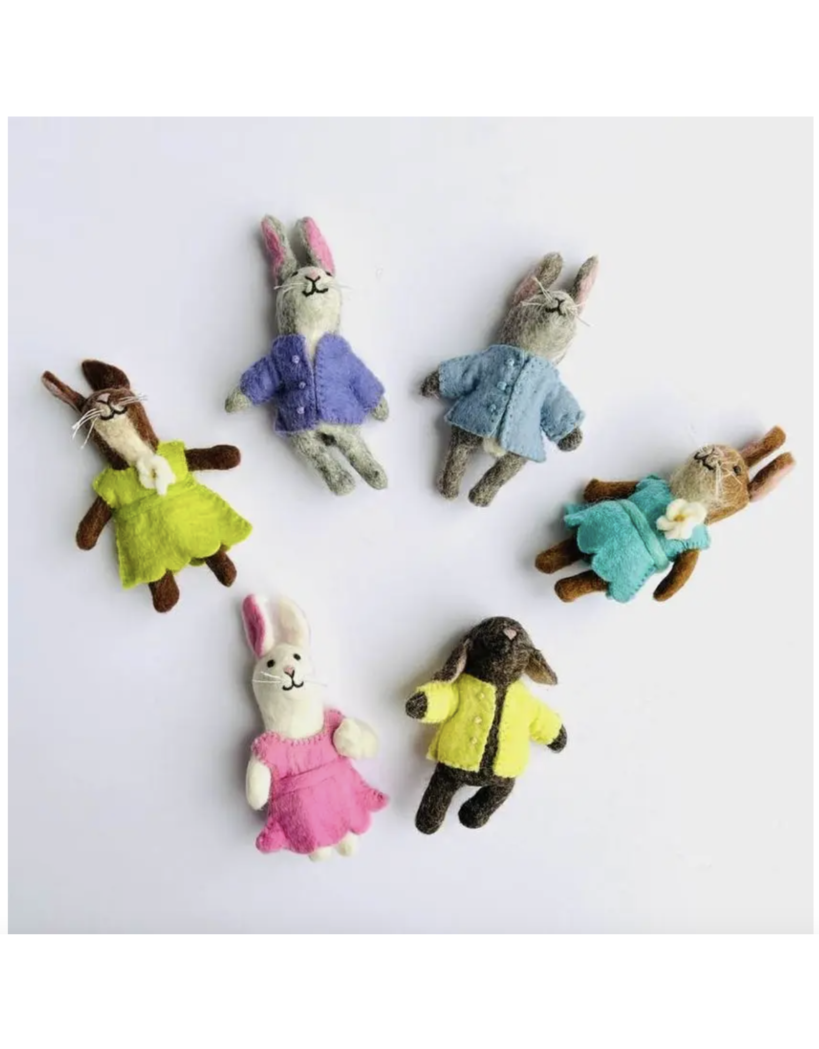 Trade roots Easter Bunny Finger Puppets, Nepal