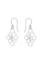 Trade roots Beehive Silver Earrings, India