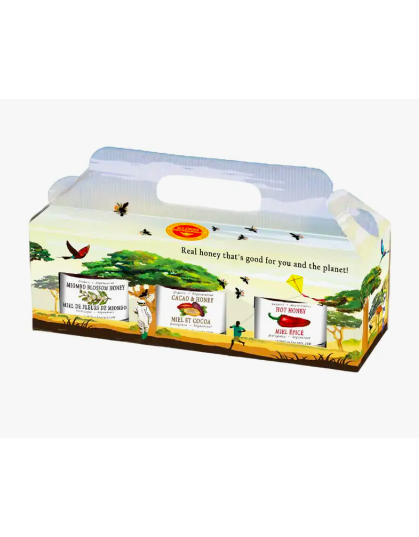 Trade roots Organic Honey Gift Box - 3 Mini Jars