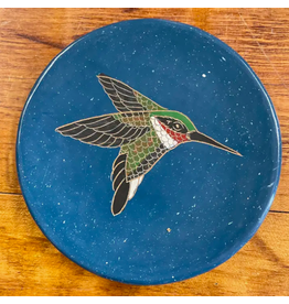 Trade roots Ruby-Throated Hummingbird Ceramic Dish, Nicaragua