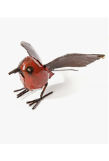 Trade roots Recycled Metal Fluttering Bird Sculpture