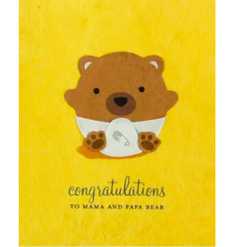 Trade roots Baby Bear Congratulations Card