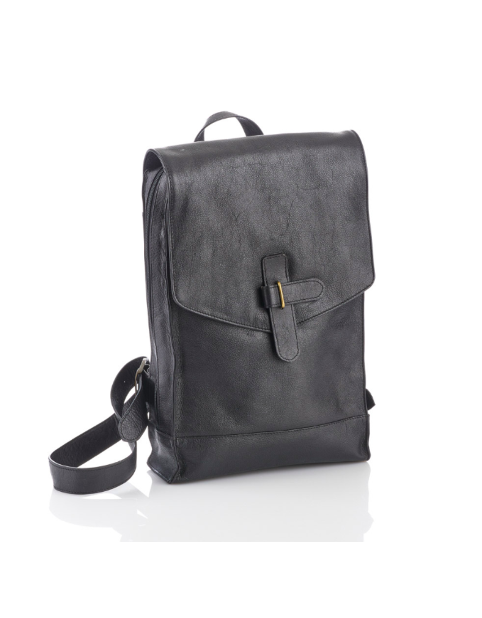 Trade roots Mandi Leather Backpack, India