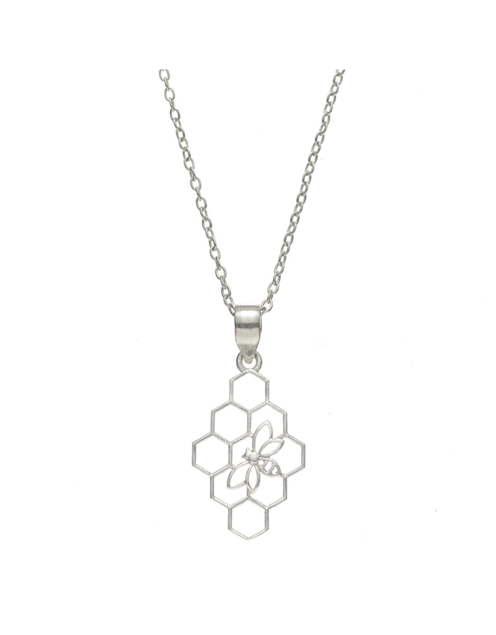 Trade roots Beehive Silver Necklace, India