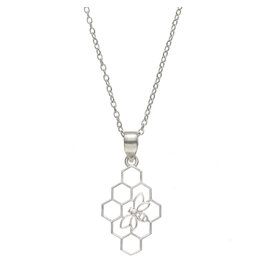 Trade roots Beehive Silver Necklace, India