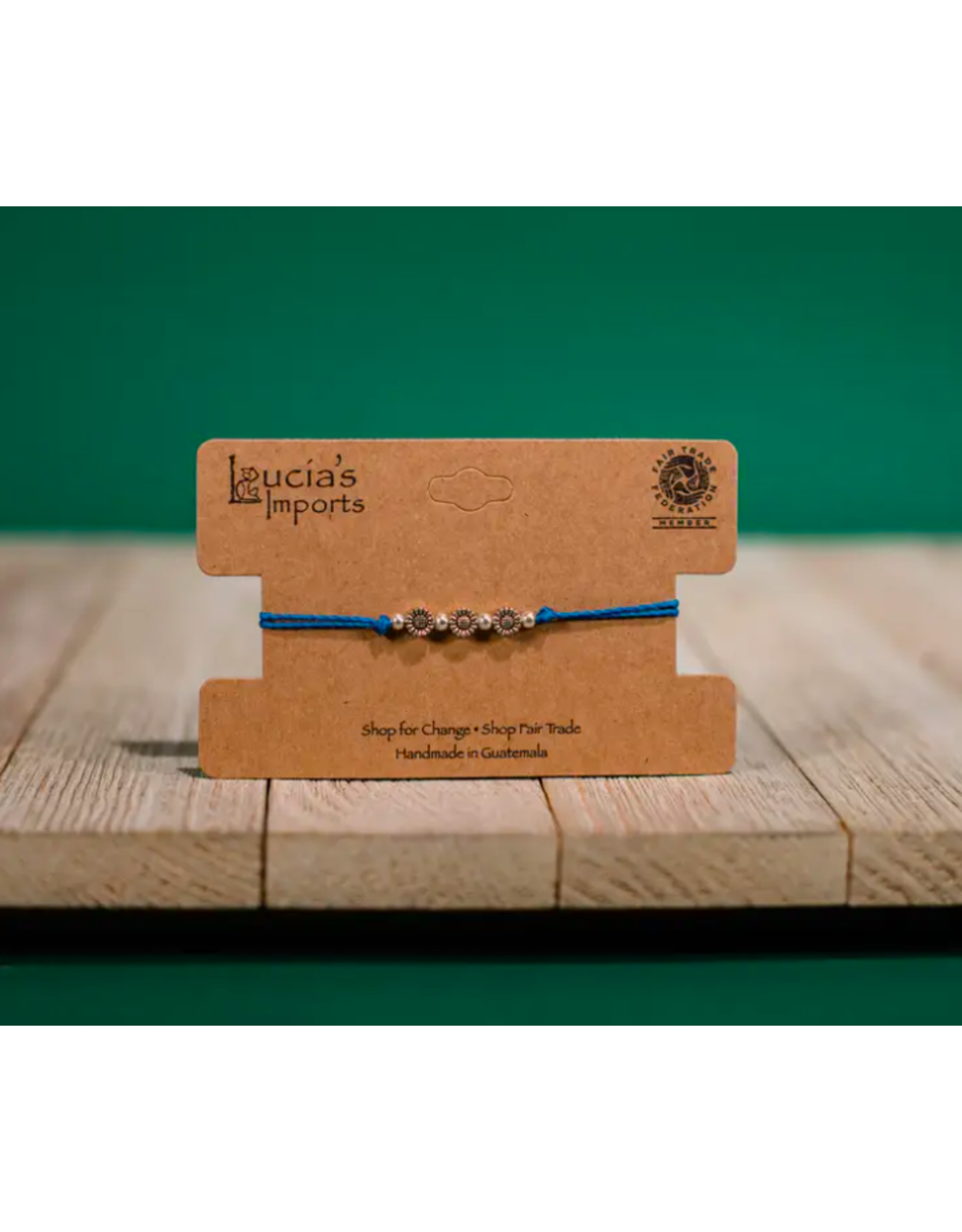 Trade roots Sunflower String Bracelet, Guatemala