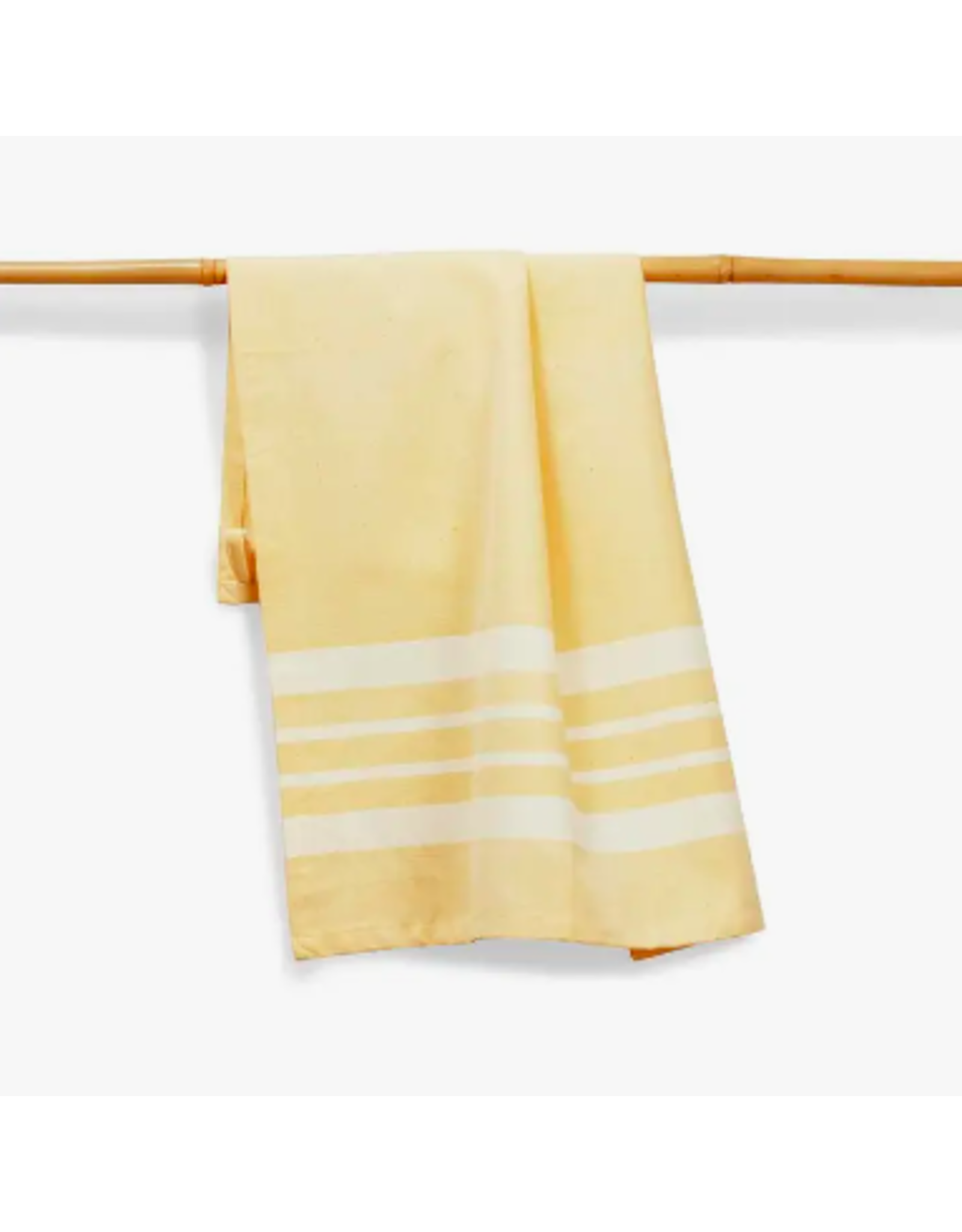 Trade roots 27 x 19 Cotton Handwoven Kitchen Towel, Butter, India