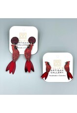 Trade roots Cardinal earrings Small, Columbia