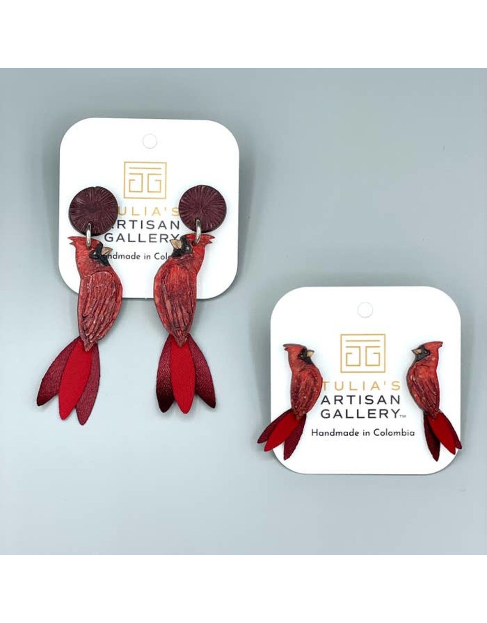 Trade roots Cardinal earrings Small, Columbia