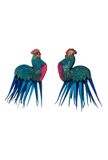 Trade roots Rooster Earrings, Small,  Colombia
