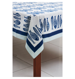 Trade roots Fish Tablecloth, 60 x 90, India