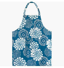 Trade roots Apron Reversible: Blooms- Indigo