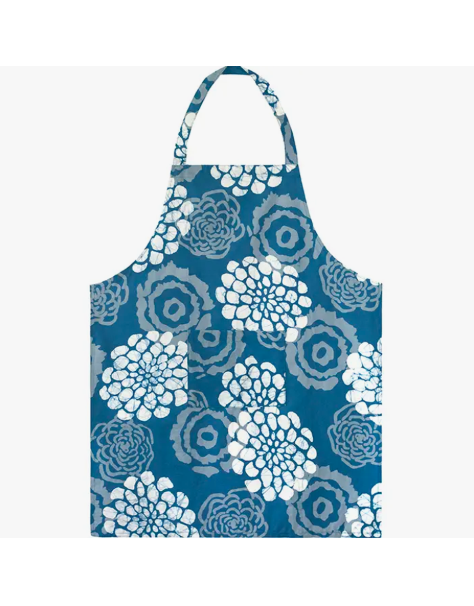 Trade roots Apron Reversible: Blooms- Indigo