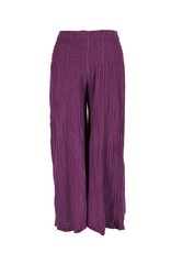 Trade roots Thai Cotton Crinkle Pants, Deep Orchid