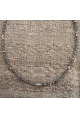 Trade roots Delicate Labradorite and Silver Necklace