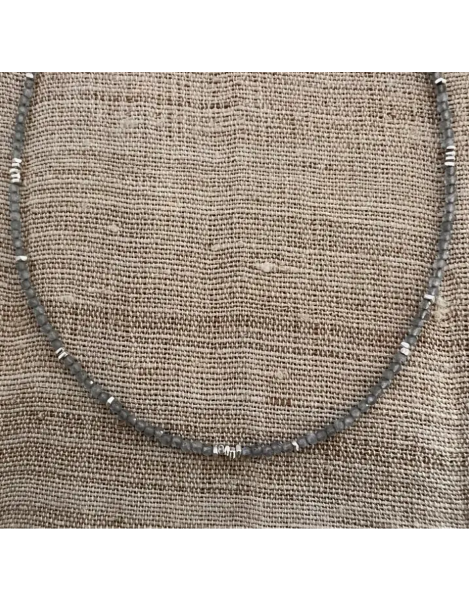 Trade roots Delicate Labradorite and Silver Necklace