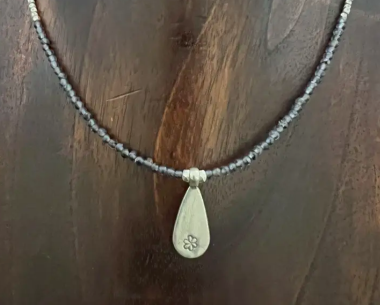 Blue Lotus Necklace, Thailand - Trade Roots