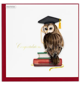 Trade roots Graduation Owl Quilling Card