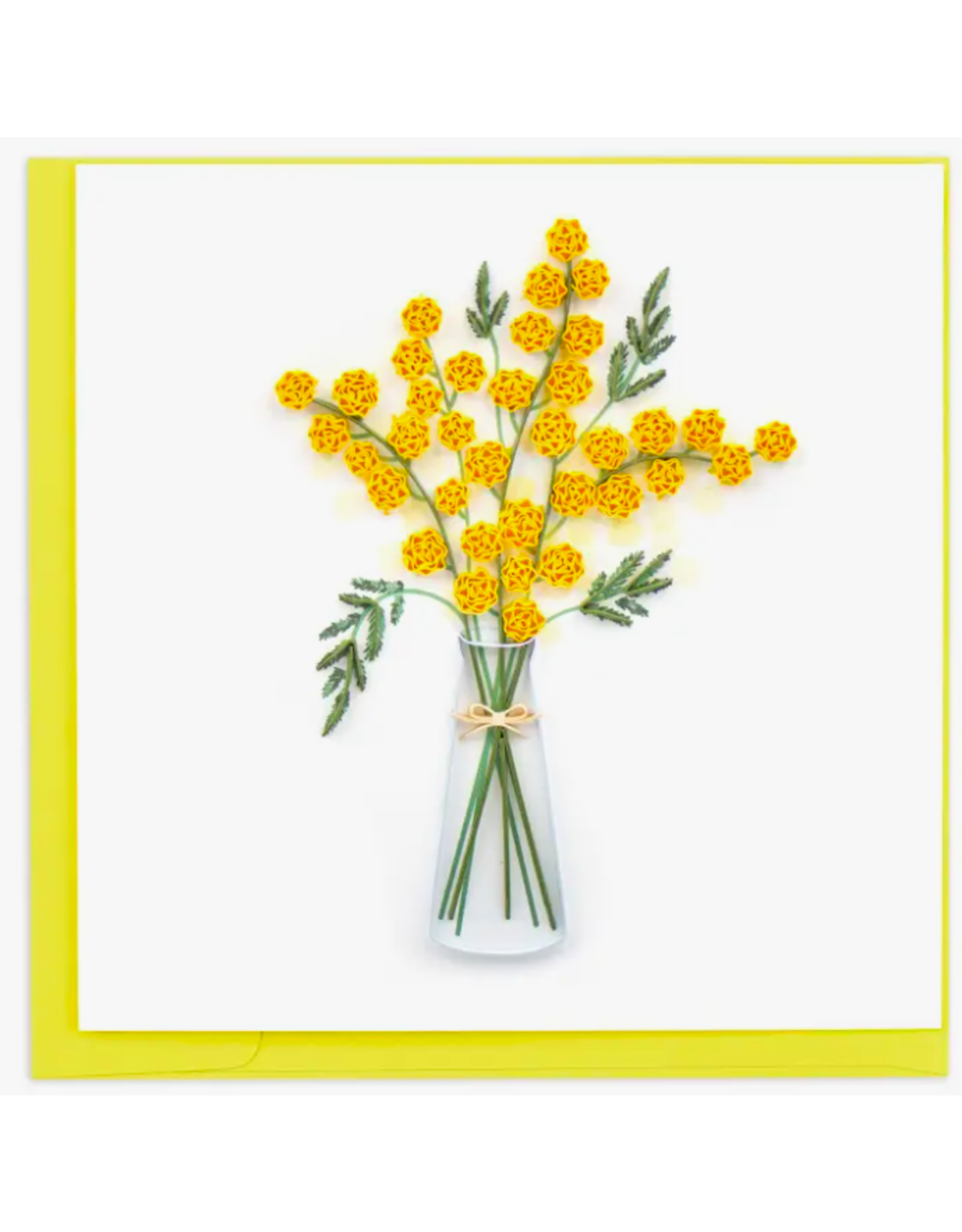 Trade roots Mimosa Flower Quilling Card