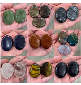 Trade roots Assorted Palm Crystal Worry  Gem Stones