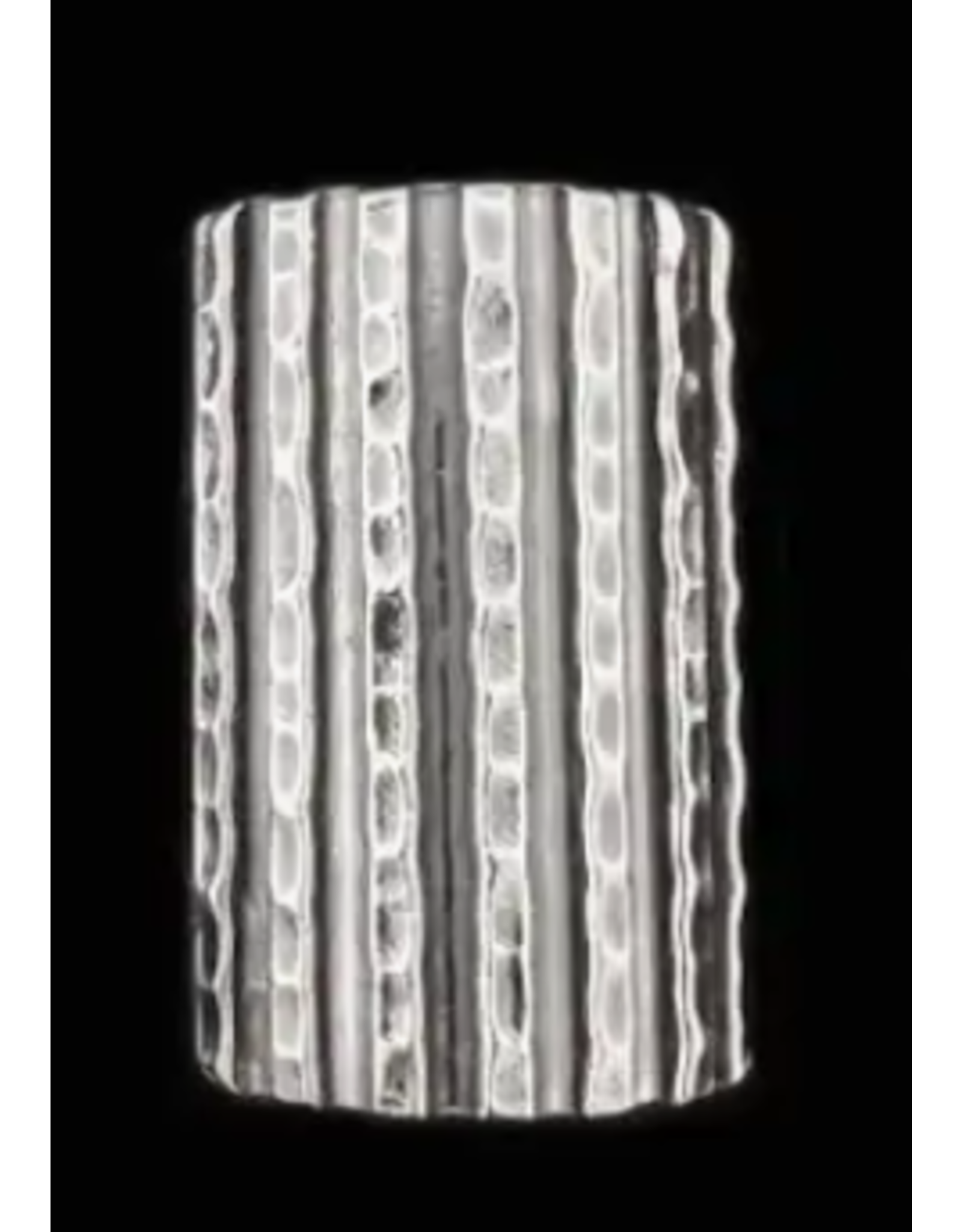 Trade roots Karen Silver, Long  Ring Hammered Wrap Ring
