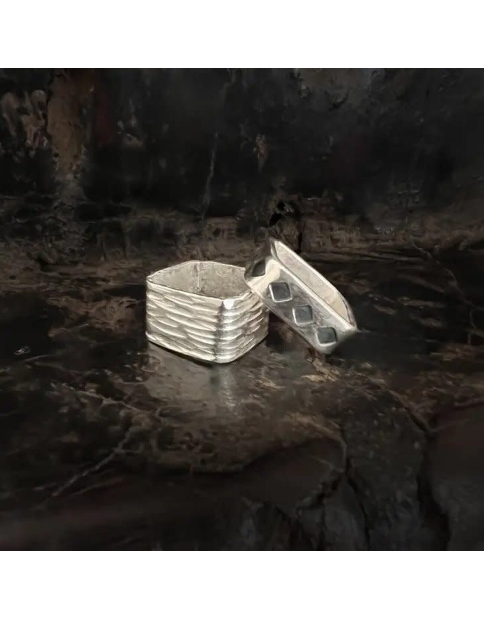 Trade roots Square Ring, Karen Silver Thailand