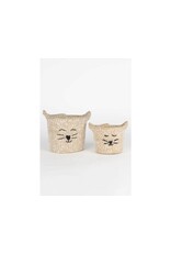 Trade roots Cat Face Jute Basket